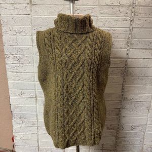 Jones New York Sleeveless Wool Turtleneck XL